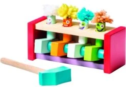 Cubika Houten Hamerspel - Springende Clowns