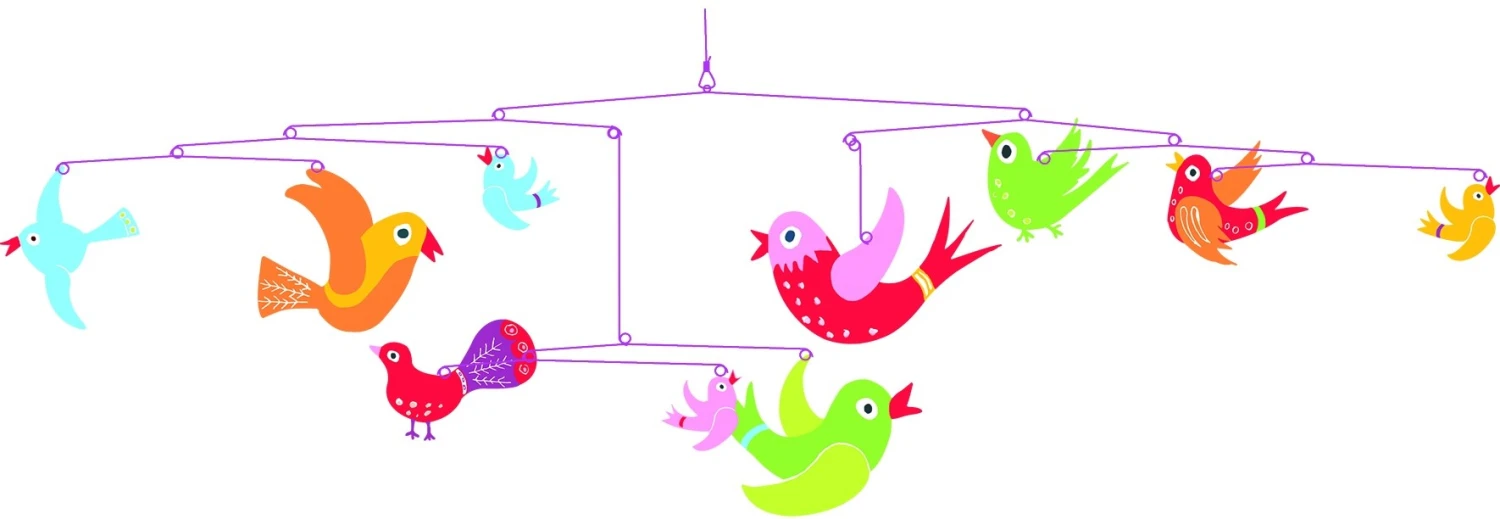 Djeco Baby Mobiel Colourful Flight Of Fancy