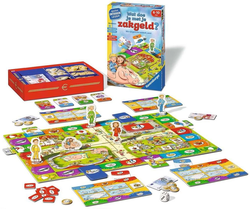 Ravensburger Wat Doe Je Met Je Zakgeld? - Leerspel 2 Ravensburger Wat Doe Je Met Je Zakgeld? - Leerspel - Afbeelding 2